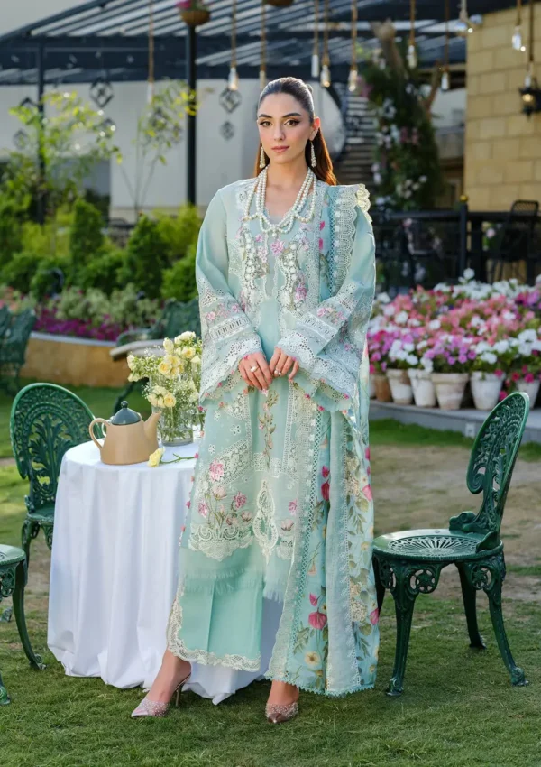 Premium Lawn 3PC Chikankari Embroidered Unstitched Suit